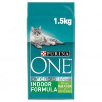 PURINA One Indoor Turkey - droog kattenvoer - 3kg - thumbnail