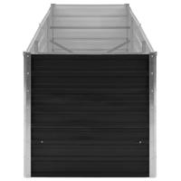 Plantenbak verhoogd 240x80x77 cm gegalvaniseerd staal antraciet - thumbnail