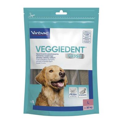 VIBRAC Veggiedent Fresh - traktatie voor hond - L - 502,5 g