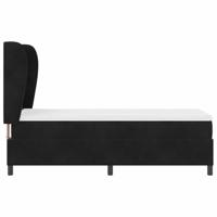 Boxspring bed met matras Zwart 80 x 200 cm Fluweel - thumbnail