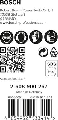 Bosch Accessoires Expert SDS max-8X hamerboor 22 x 400 x 520 mm 5-delig - 1 stuk(s) - 2608900267 Bosch Accessoires Expert SDS max-8X hamerboor 22 x 400 x 520 mm 5-delig - 1 stuk(s) - 2608900267
