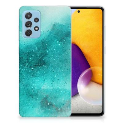 Smartphone hoesje Samsung Galaxy A72 Painting Blue