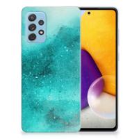 Smartphone hoesje Samsung Galaxy A72 Painting Blue - thumbnail