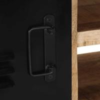 Tv-meubel 80x30x35 cm massief ruw mangohout - thumbnail
