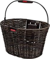 Klickfix Rixen & kaul mand, voorop "structura oval" fr.basket r&k structura oval black brown - thumbnail