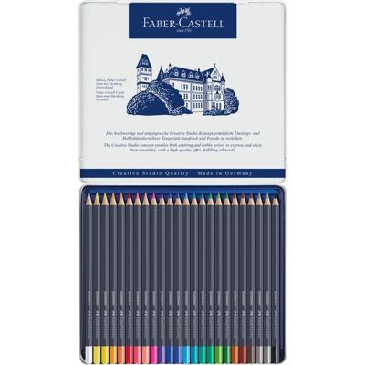 24 Kleurpotloden Faber-Castell Goldfaber in bliketui