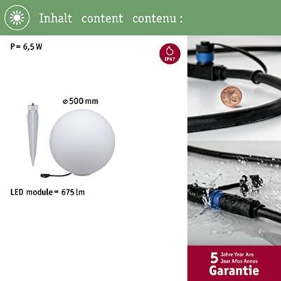 Paulmann 94179 Verlichtingssysteem Plug&Shine Decoratieve LED-lamp LED 6.5 W Warmwit Wit