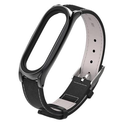 Mijobs top-nerf leder band voor Xiaomi mi band 3 & 4 polsbandjes Screwless magnetische armband Smart band vervangen accessoires host niet inbegrepen Mijobs top-nerf leder band voor Xiaomi mi band 3 & 4 polsbandjes Screwless magnetische armband Smart band vervangen accessoires host niet inbegrepen