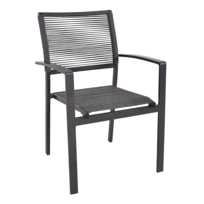 Stapelstoel Vito Rope - Grijs