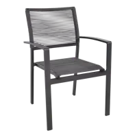 Stapelstoel Vito Rope - Grijs - thumbnail