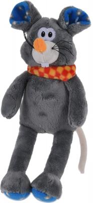 Tender Toys knuffelmuis 19 cm grijs
