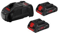 Bosch Blauw 18v starterset met 2 accu's procore18v 4.0ah + lader gal 1880 cv - 1600a016gf - thumbnail