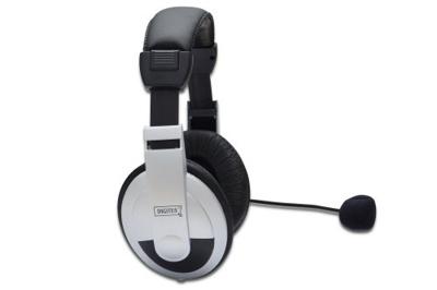 DA-12201 - Hoofdtelefoon - over oor - met bekabeling - wit/ zwart DA-12201 - Hoofdtelefoon - over oor - met bekabeling - wit/ zwart