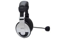 DA-12201 - Hoofdtelefoon - over oor - met bekabeling - wit/ zwart - thumbnail