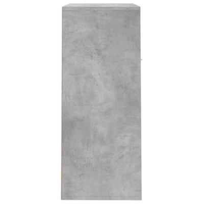 Schoenenkast 60x35x84 cm bewerkt hout betongrijs