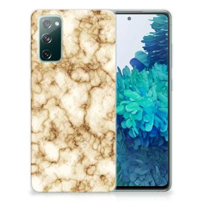 Samsung Galaxy S20 FE | TPU | Siliconen hoesje | Marmer Goud