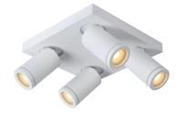 Lucide TAYLOR - Plafondspot Badkamer - LED Dim to warm - GU10 - 4x5W 2200K/3000K - IP44 - Wit - thumbnail