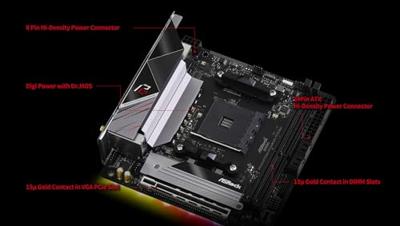 Moederbord ASRock B550 PHANTOM GAMING-ITX/AX AMD AM4 AMD B550 AMD - thumbnail