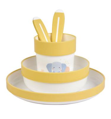 Saro eetset Wild Colors geel 5-delig