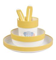 Saro eetset Wild Colors geel 5-delig - thumbnail