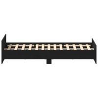 Bedframe zonder matras 180x200 cm bewerkt hout zwart eikenkleurig - thumbnail