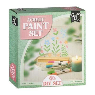 Creative Craft Group Tegel schilderen bloemen - incl. 5 acrylmarkers