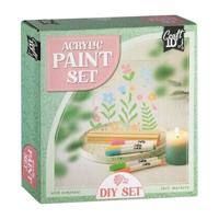 Creative Craft Group Tegel schilderen bloemen - incl. 5 acrylmarkers - thumbnail