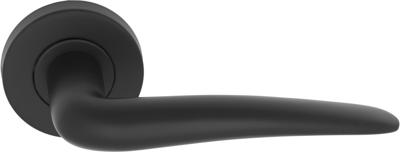 Formani Basics LB20 deurkruk geveerd op rozet - mat zwart