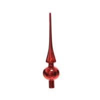 Piek glas glans kerst rood 26cm - thumbnail