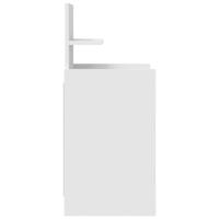 Nachtkastje met 2 lades 38x34x80 cm wit - thumbnail