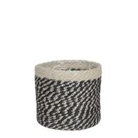 Mica mand bonaparte zwart 20 cm | 12 stuks - thumbnail