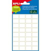 Apli witte etiketten ft 10 x 16 mm (b x h), 216 stuks, 36 per blad (2669) - thumbnail