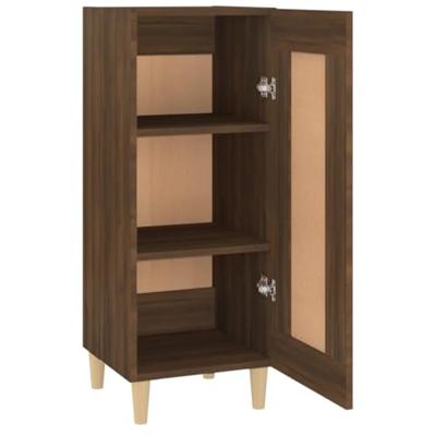 Dressoir 34,5x34x90 cm bewerkt hout bruineikenkleurig