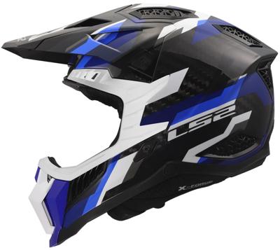 LS2 crosshelm "mx703 x-force phantom" helmet mx703 x-force phantom blue/white l