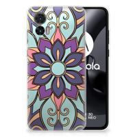 Motorola Edge 30 Neo | TPU Case | Purple Flower - thumbnail