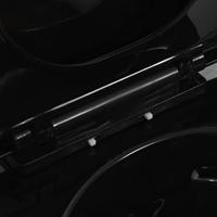 Hangend toilet randloos keramiek zwart - thumbnail