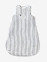 Zomers trappelzak van katoengaas IN DE WOLKEN blauw, gestreept - thumbnail