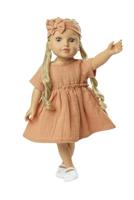 Heless Poppenjurk bruin met ruches, 35-45 cm - thumbnail