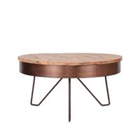 LABEL51 salontafel 'Saran' 80x80x43 cm, kleur Koper - thumbnail