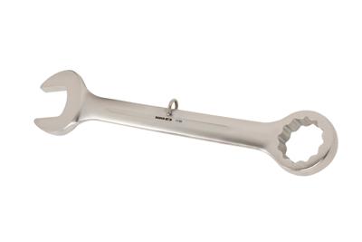 Bahco Ringsteeksleutel | met veiligheidsveer | 15° afgebogen | verchroomd | lengte 540 mm | 50 mm - geschikt voor het werken op hoogte - TAH111M-50