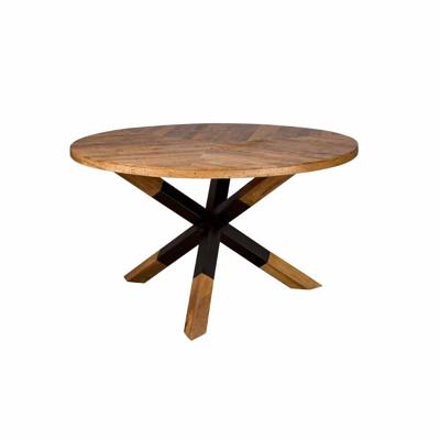 Tower Living Ronde Eettafel 'Viola' Mangohout, 130cm, kleur Naturel Tower Living Ronde Eettafel 'Viola' Mangohout, 130cm, kleur Naturel