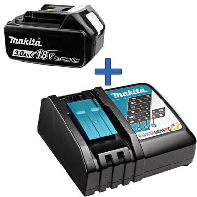 Makita Accu Starterset 18V DC18RC 1x BL1830B - 191A24-4 Makita Accu Starterset 18V DC18RC 1x BL1830B - 191A24-4