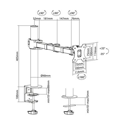 ACT AC8325 monitor bureausteun