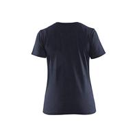 Blåkläder Dames T-Shirt 34791042 | Donker marineblauw/Zwart | Maat XS - 7330509696576 - thumbnail