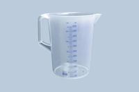 Hunersdorff Meetkan | 5000 ml polypropyleen transparant | D203xH257mm | greep gesloten | 1 stuk - 939000 - 939000 - thumbnail