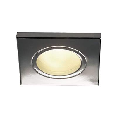 Plafondinbouwarmatuur DOLIX OUT Chroom vierkant GU10
