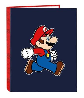 Ringmap Super Mario Trick Rood Donkerblauw A4 26.5 x 33 x 4 cm