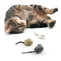 ALL FOR PAWS Lamb kattenspeelgoed in de vorm van een muis, 7 cm - thumbnail