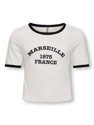 Kids ONLY zomer t-shirt S/S meisjes - off wit - Kognina