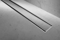 Easy Drain Compact taf verlaagd douchegoot rooster 120cm tegel voor tegeldikte 3 13 mm rvs MTAFLAAG-1200-T - thumbnail